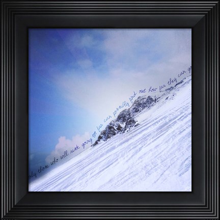 Framed How Far Can You Go Print