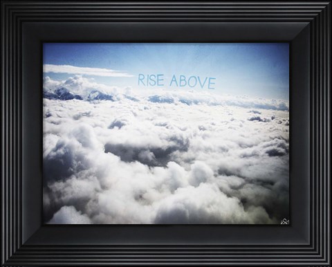Framed Rise Above Print
