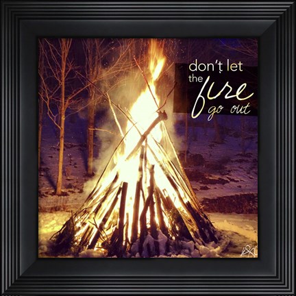 Framed Fire Print