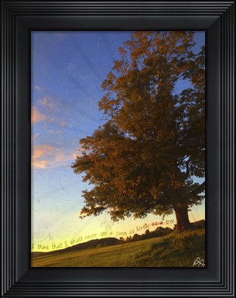 Framed Tree Poem Print