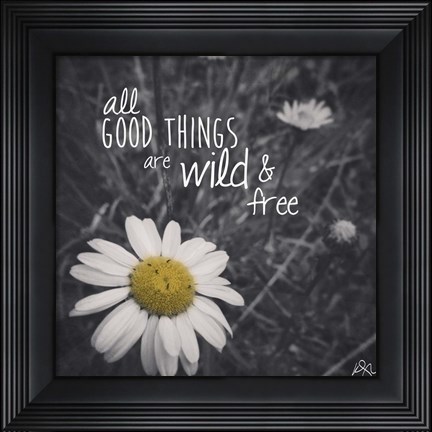 Framed Wild And Free 1 Print