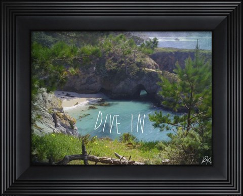 Framed Dive In Print