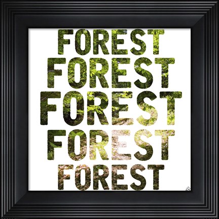 Framed Forest Repeat Print