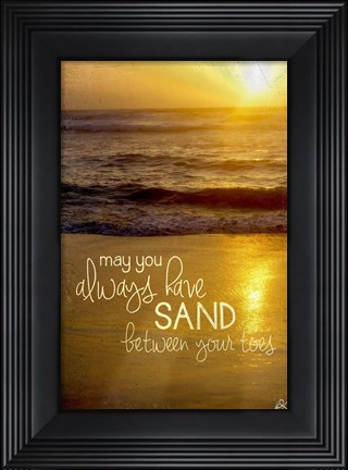 Framed Sand Between Your Toes 2 Print