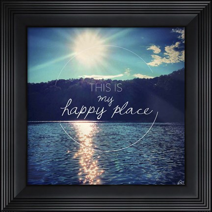 Framed This Is My Happy Place 3 Print