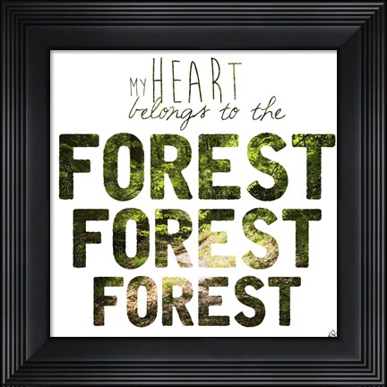 Framed To The Forest Print