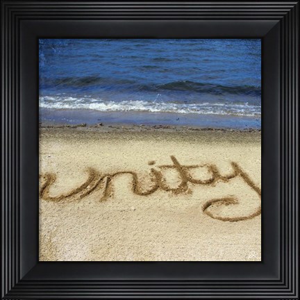 Framed Unity In The Sand Print
