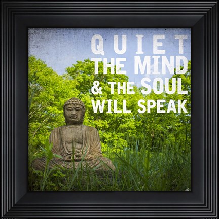 Framed Quiet the Mind Print