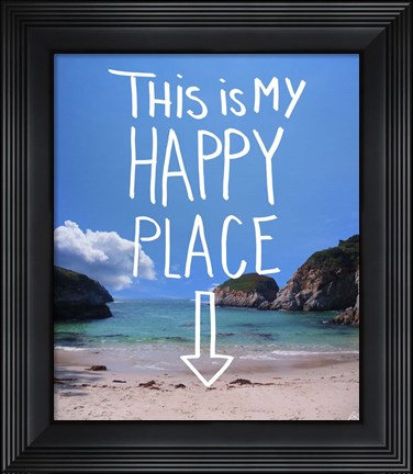 Framed This Is My Happy Place Print