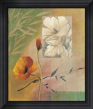 Framed Fleurs et Couleurs II Print