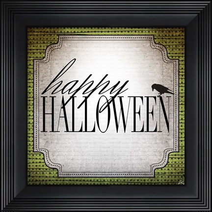 Framed Happy Halloween Print