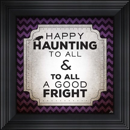 Framed Happy Haunting Print