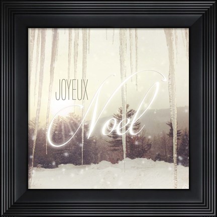 Framed Joyeux Noel Print