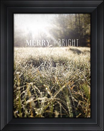 Framed Merry and Bright Print