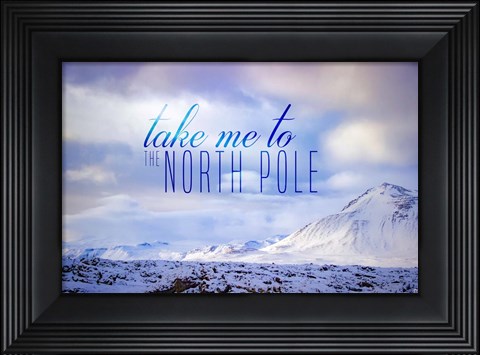 Framed North Pole Print