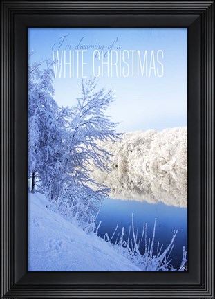 Framed White Christmas Print