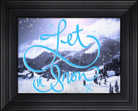 Framed Let It Snow Print