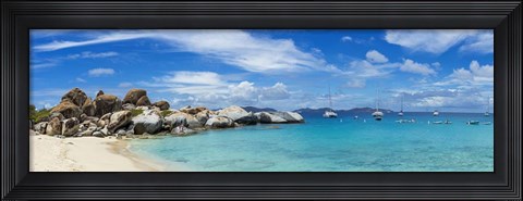 Framed Devil's Bay, British Virgin Islands Print