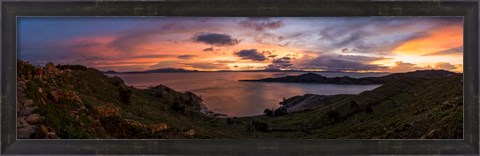 Framed Isla Del Sol, Lake Titicaca, Bolivia Print