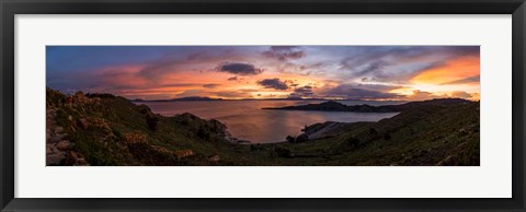 Framed Isla Del Sol, Lake Titicaca, Bolivia Print