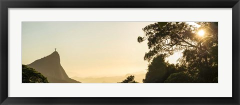 Framed View from Chinese pavilion, Rio de Janeiro, Brazil Print