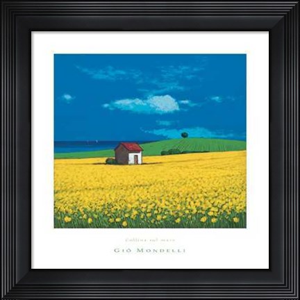 Framed Collina Sul Mare Print