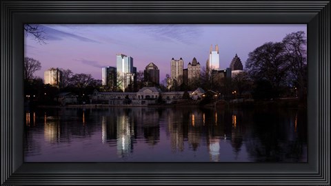 Framed Atlanta at Dusk Print