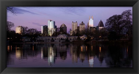 Framed Atlanta at Dusk Print