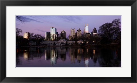 Framed Atlanta at Dusk Print