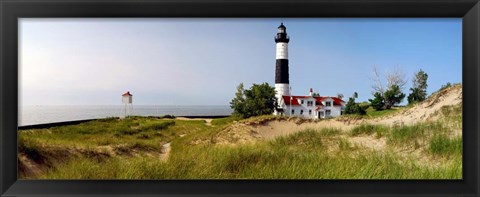 Framed Big Sable Point Lighthouse, Lake Michigan Print