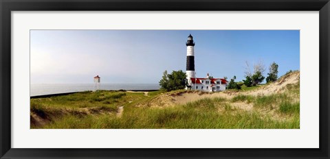 Framed Big Sable Point Lighthouse, Lake Michigan Print