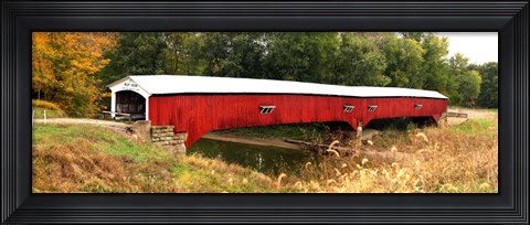 Framed West Union Covered Bridge, Indiana Print