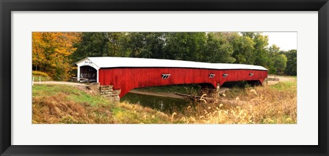 Framed West Union Covered Bridge, Indiana Print