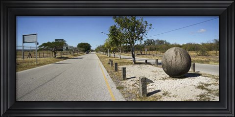 Framed Prehistoric Stone Balls -A Mystery, Costa Rica Print