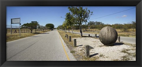 Framed Prehistoric Stone Balls -A Mystery, Costa Rica Print