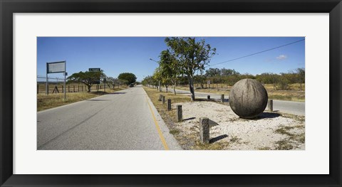 Framed Prehistoric Stone Balls -A Mystery, Costa Rica Print