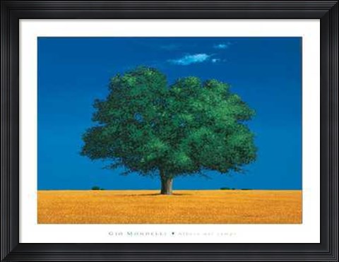 Framed Albero Nei Campi Print