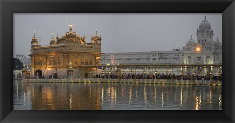 Framed Golden Temple at Dusk, Amritsar, India Print