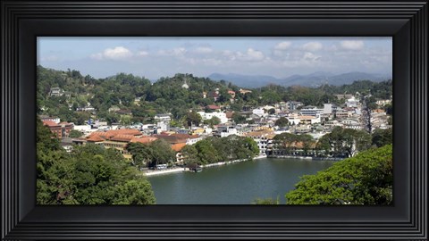 Framed Downtown Kandy, Sri Lanka Print