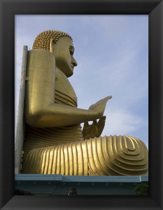 Framed Buddha Statue, Golden Temple Museum at Dambulla, Sri Lanka Print