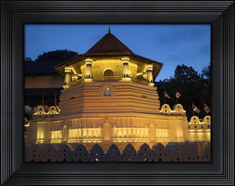 Framed Temple of the Sacred Tooth Relic, Kandy, Sri Lanka Print