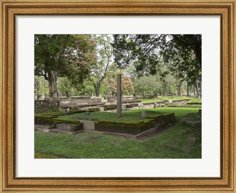 Framed Ruins at Jetavanaramaya Monastery, Anuradhapura, Sri Lanka Print