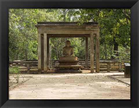 Framed Samadhi Buddha (4th century), Meditation pose, Sri Lanka Print