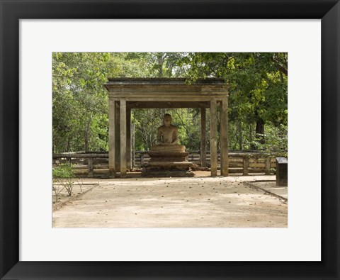 Framed Samadhi Buddha (4th century), Meditation pose, Sri Lanka Print