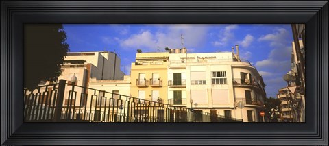 Framed Buildings in Barcelona, Spain Print