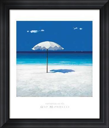 Framed Gio Mondelli - Ombrellone Size 19.75x23.75 Print
