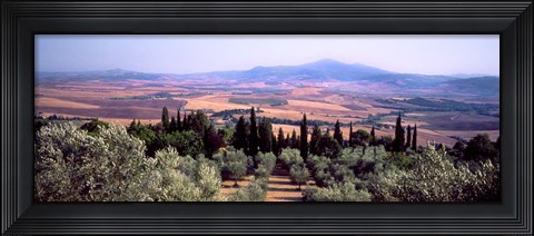 Framed View of a Landscape, Tuscany, Italy Print