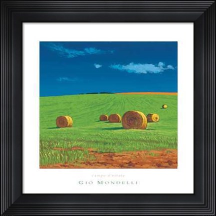 Framed Gio Mondelli - Campo Size 15.75x15.75 Print