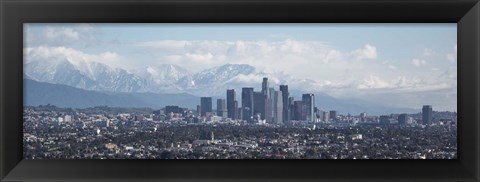 Framed Clouds over Los Angeles, California Print