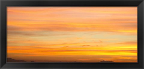 Framed Mountains at Sunset, San Jacinto, California Print